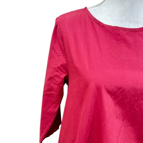 Wendy trendy made in Italy dusty Pink Midi Dress gathered tie cotton sz medium - Picture 5 of 12